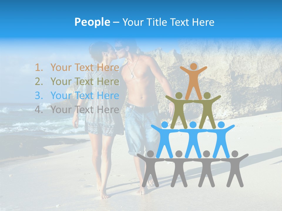 Lady Together Walking PowerPoint Template