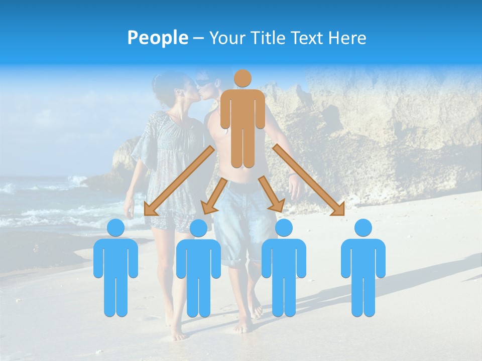 Lady Together Walking PowerPoint Template