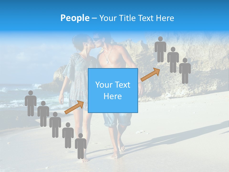 Lady Together Walking PowerPoint Template