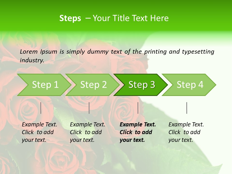 Rose Flowers PowerPoint Template