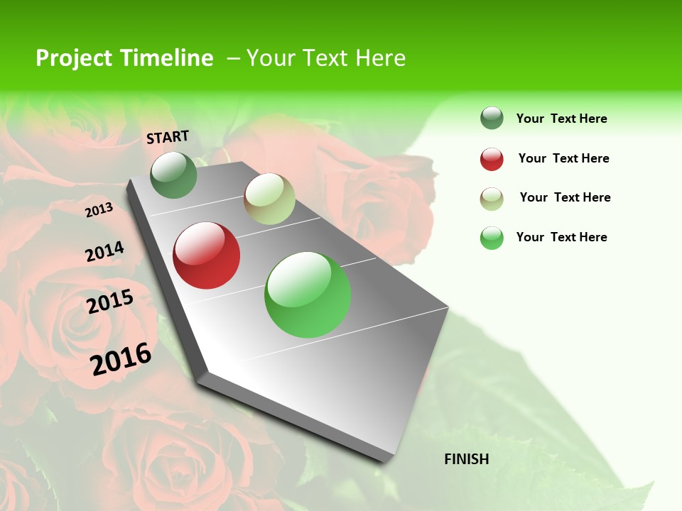 Rose Flowers PowerPoint Template