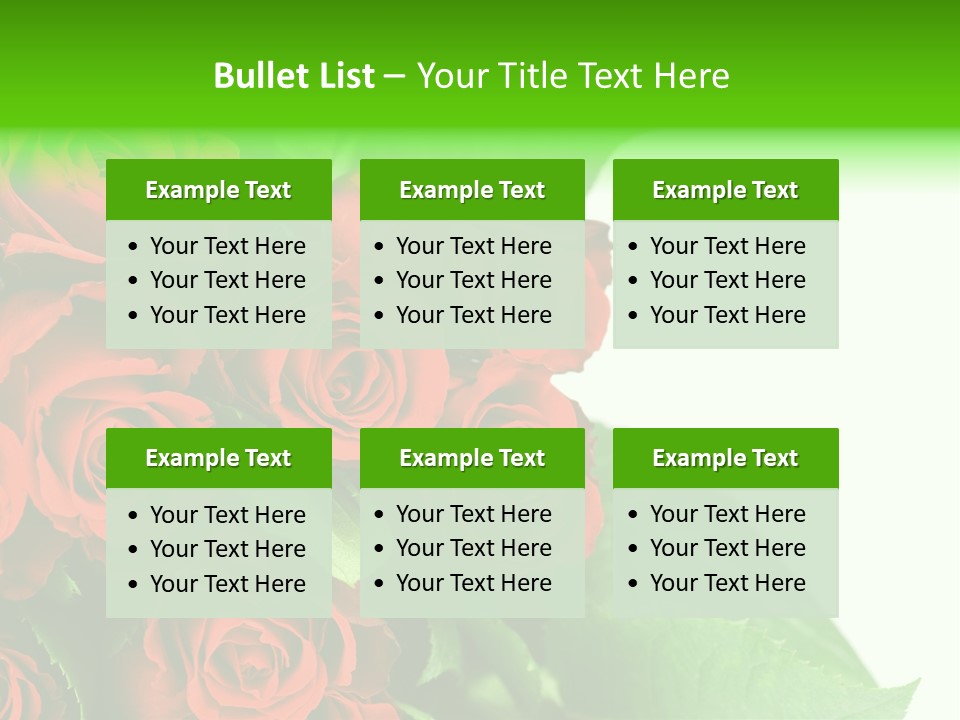 Rose Flowers PowerPoint Template