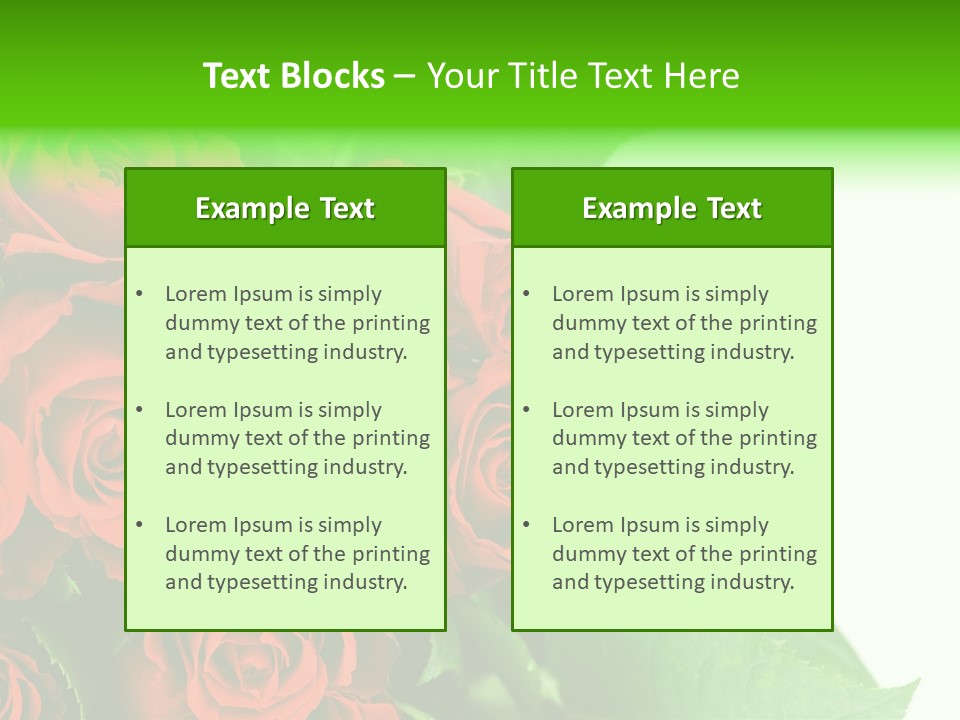 Rose Flowers PowerPoint Template