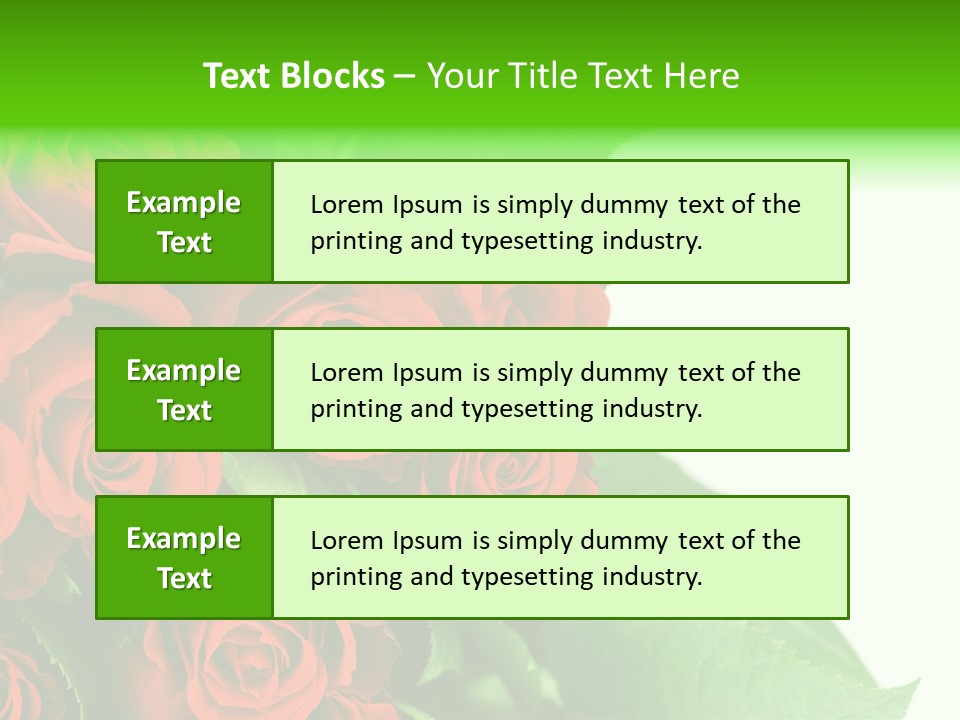 Rose Flowers PowerPoint Template