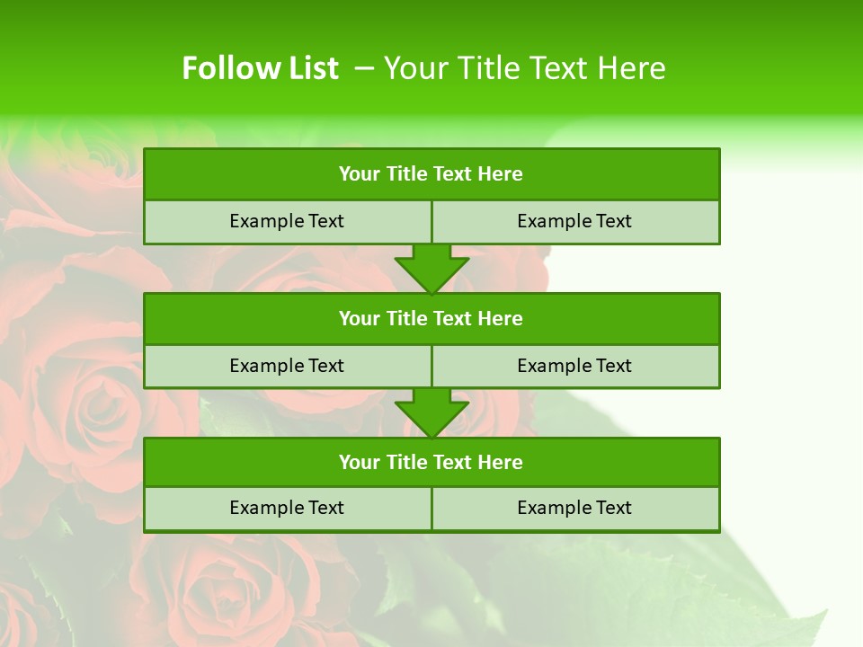 Rose Flowers PowerPoint Template