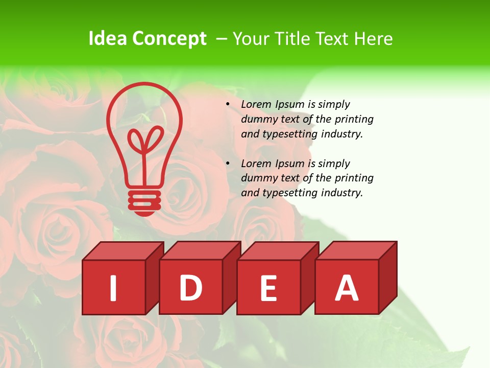 Rose Flowers PowerPoint Template