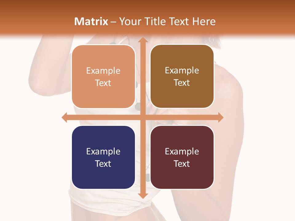 Beautiful Girl In Jeans Shorts PowerPoint Template