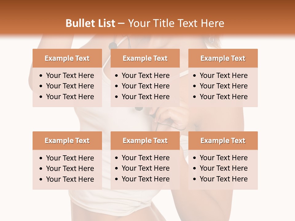 Beautiful Girl In Jeans Shorts PowerPoint Template