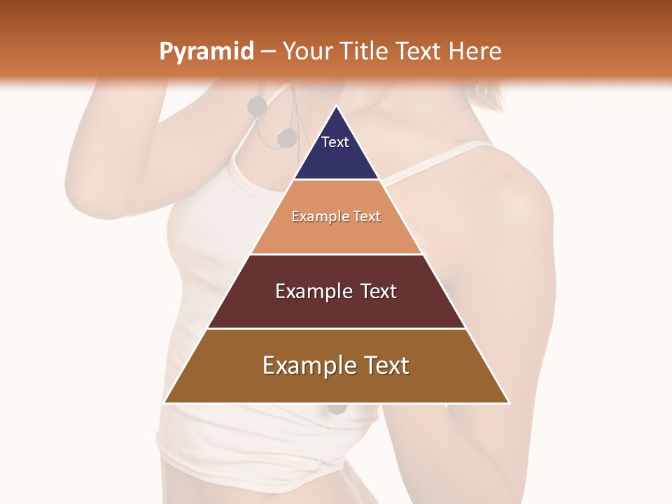 Beautiful Girl In Jeans Shorts PowerPoint Template