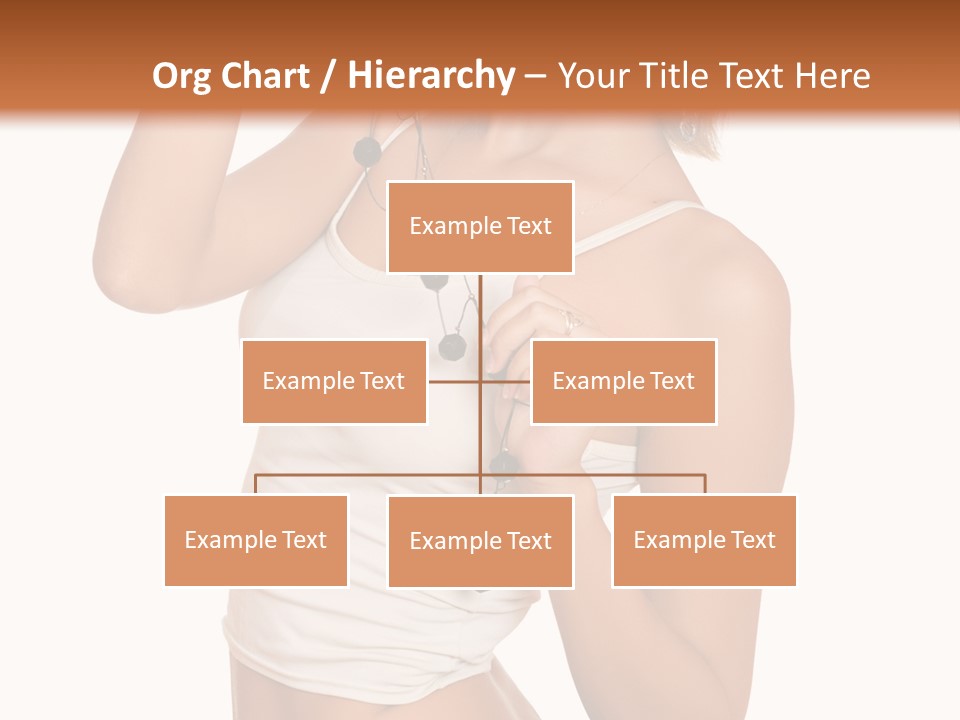 Beautiful Girl In Jeans Shorts PowerPoint Template