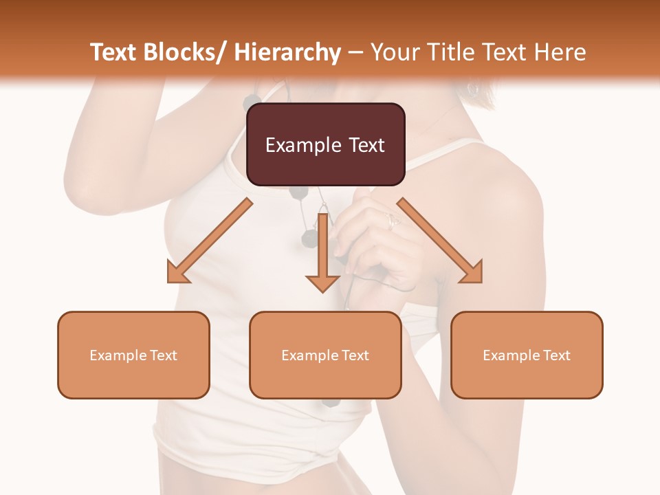 Beautiful Girl In Jeans Shorts PowerPoint Template