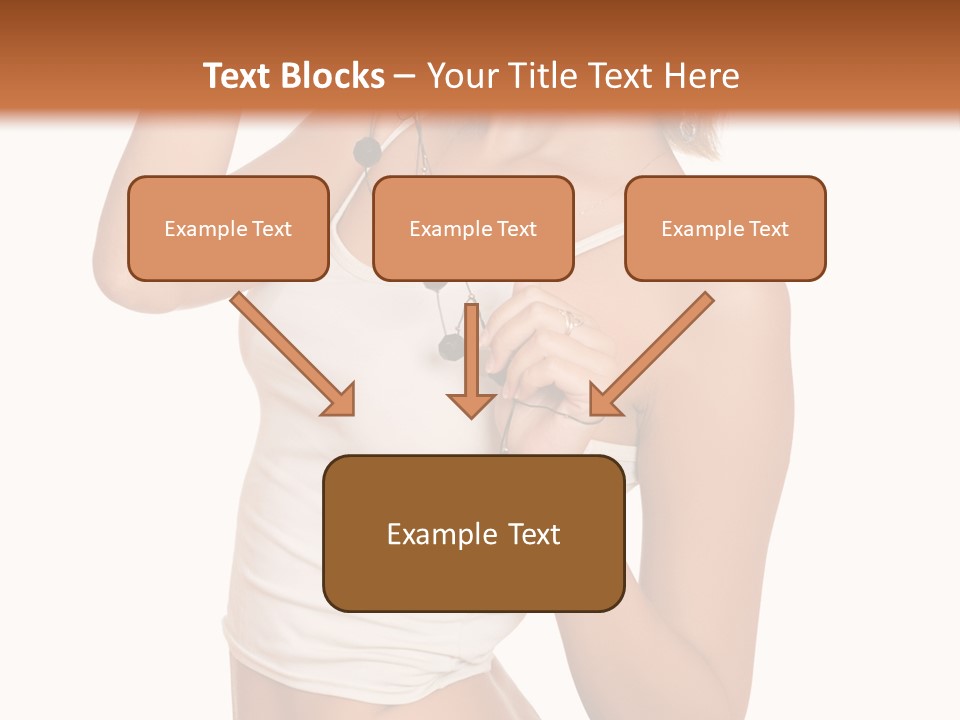 Beautiful Girl In Jeans Shorts PowerPoint Template