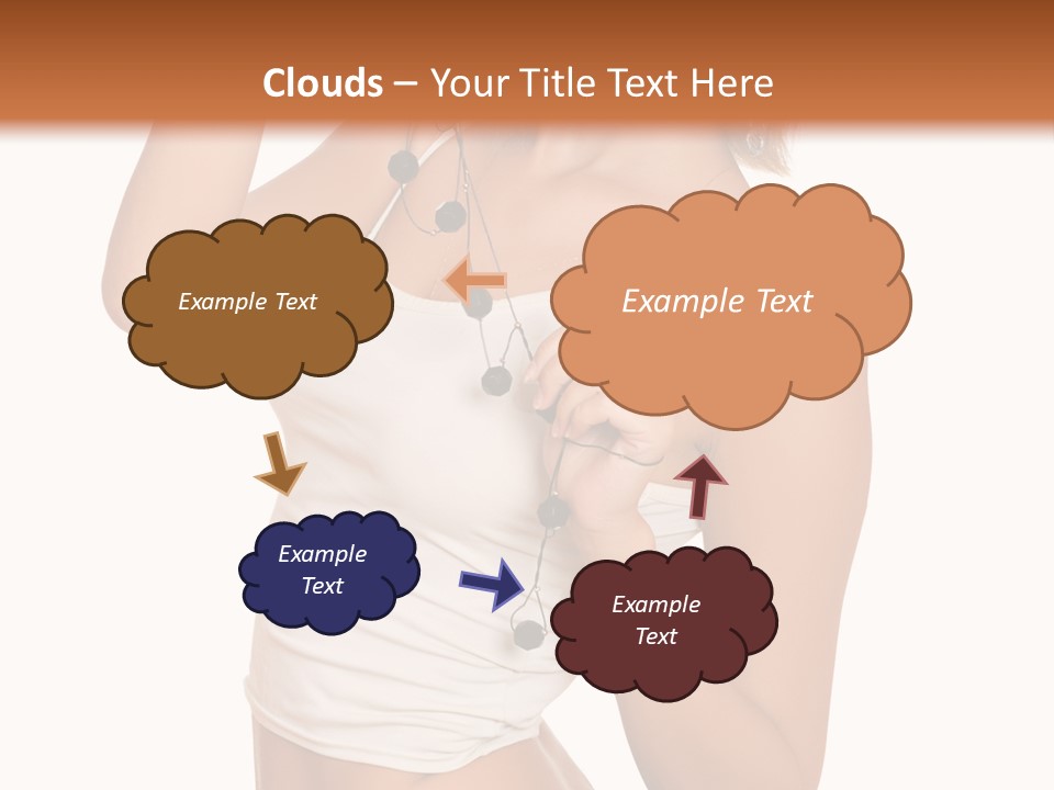 Beautiful Girl In Jeans Shorts PowerPoint Template