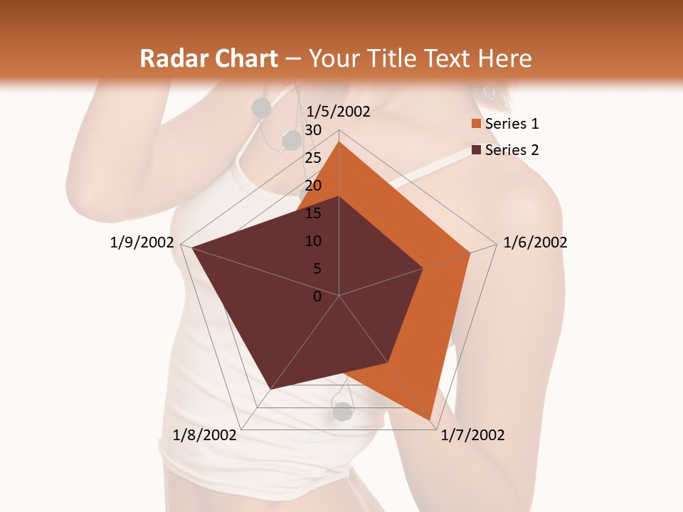 Beautiful Girl In Jeans Shorts PowerPoint Template