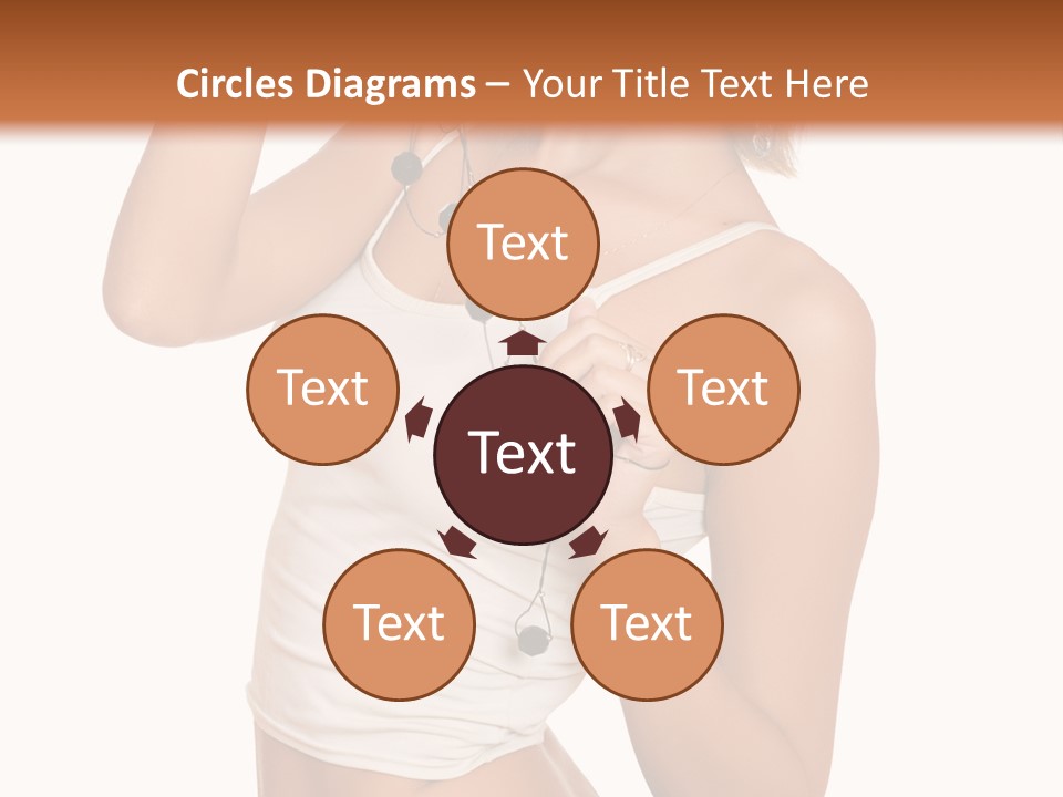 Beautiful Girl In Jeans Shorts PowerPoint Template