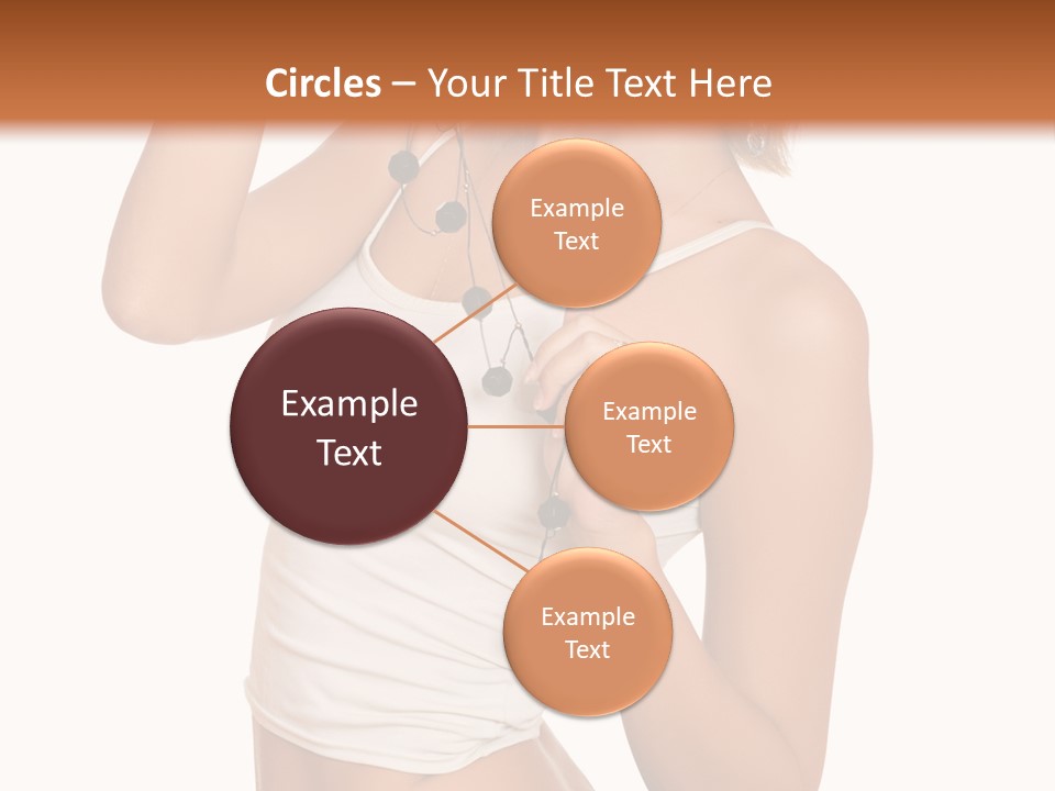 Beautiful Girl In Jeans Shorts PowerPoint Template