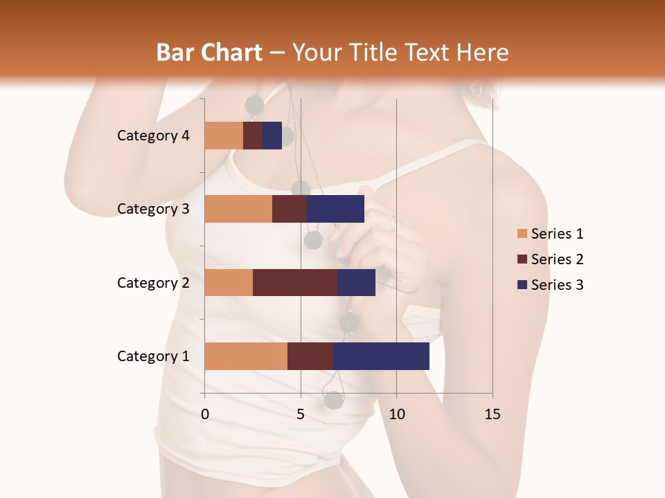 Beautiful Girl In Jeans Shorts PowerPoint Template