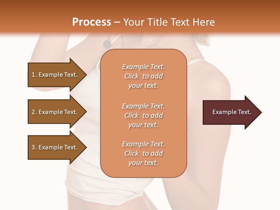 Beautiful Girl In Jeans Shorts PowerPoint Template