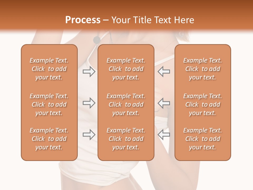 Beautiful Girl In Jeans Shorts PowerPoint Template