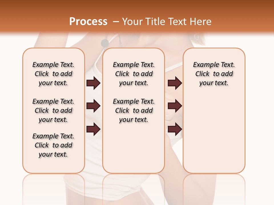 Beautiful Girl In Jeans Shorts PowerPoint Template