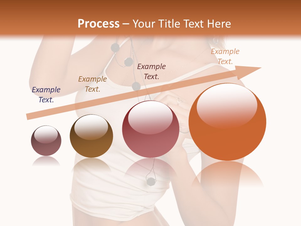 Beautiful Girl In Jeans Shorts PowerPoint Template