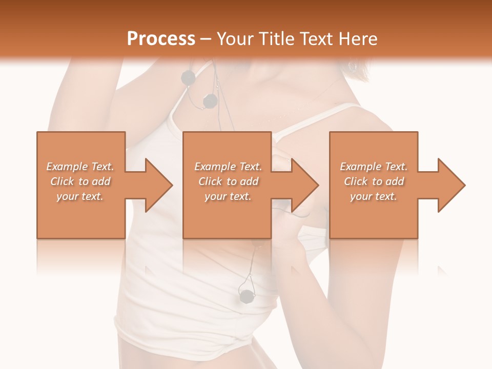 Beautiful Girl In Jeans Shorts PowerPoint Template