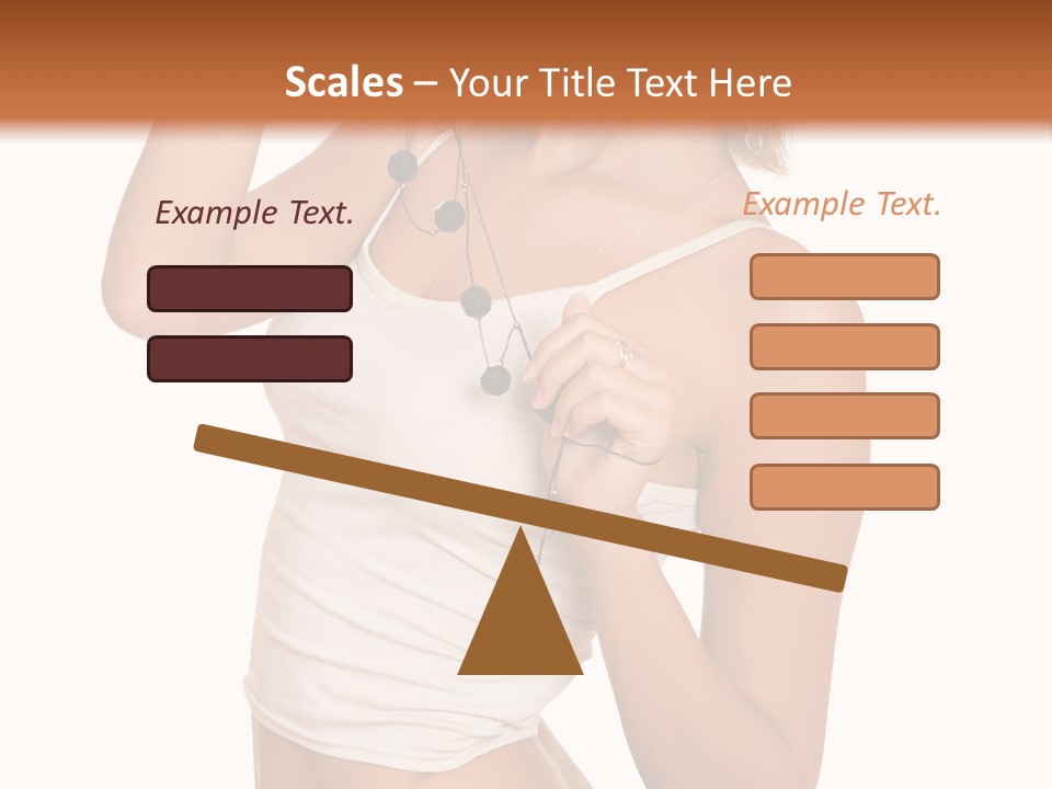 Beautiful Girl In Jeans Shorts PowerPoint Template