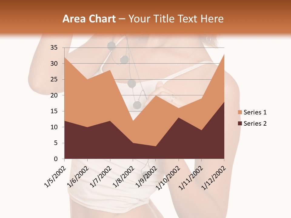 Beautiful Girl In Jeans Shorts PowerPoint Template