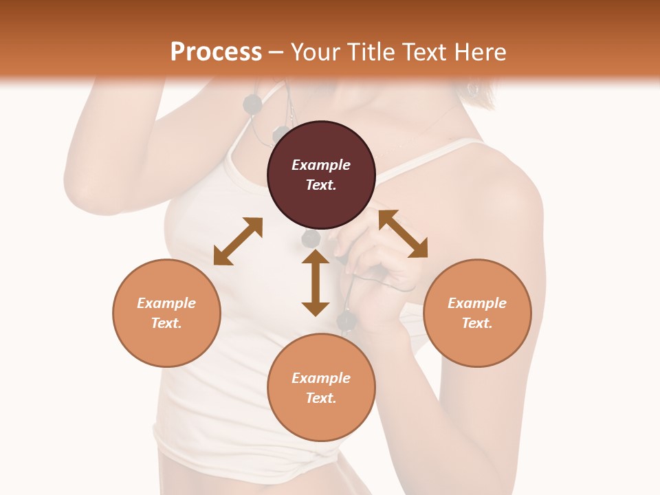 Beautiful Girl In Jeans Shorts PowerPoint Template