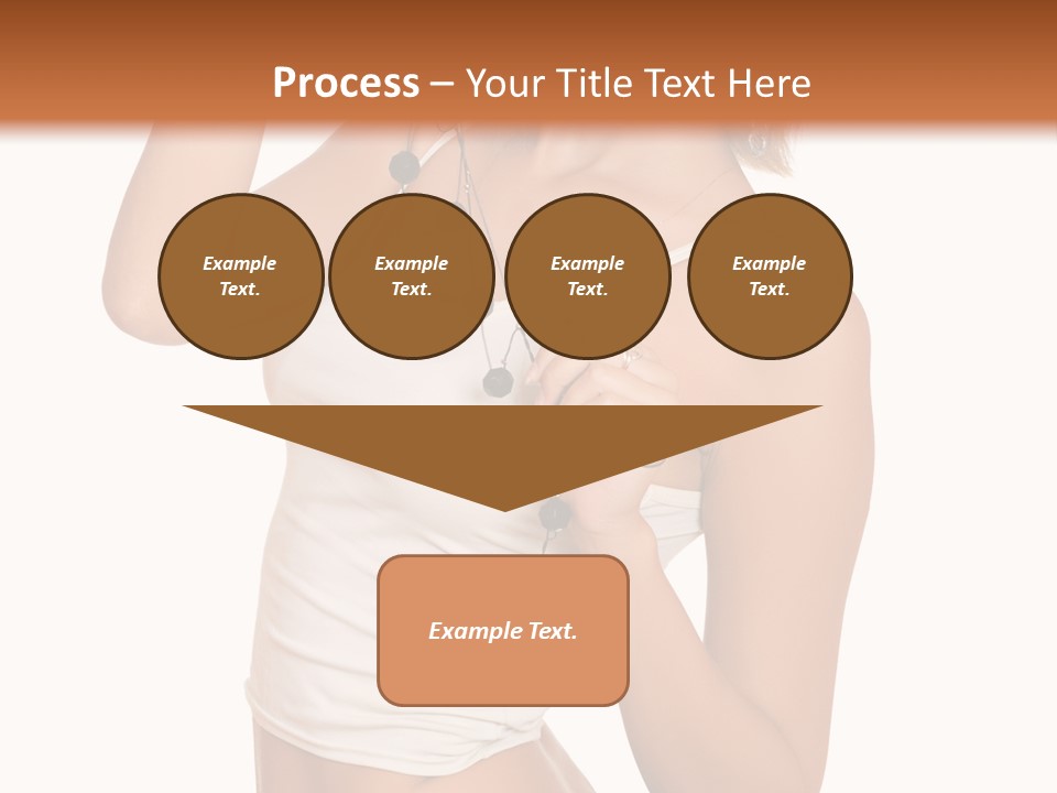 Beautiful Girl In Jeans Shorts PowerPoint Template