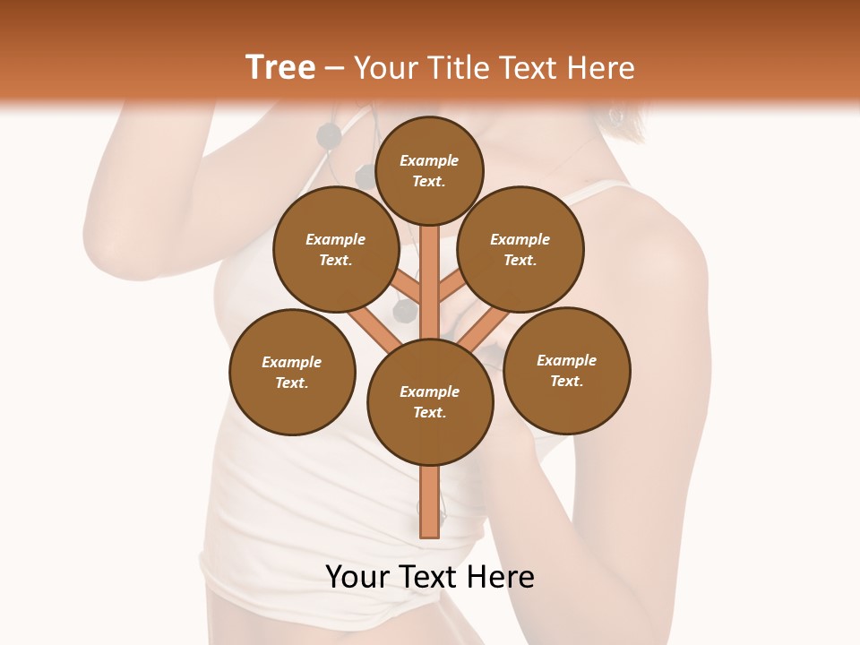 Beautiful Girl In Jeans Shorts PowerPoint Template