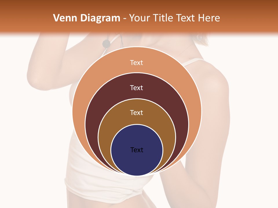 Beautiful Girl In Jeans Shorts PowerPoint Template