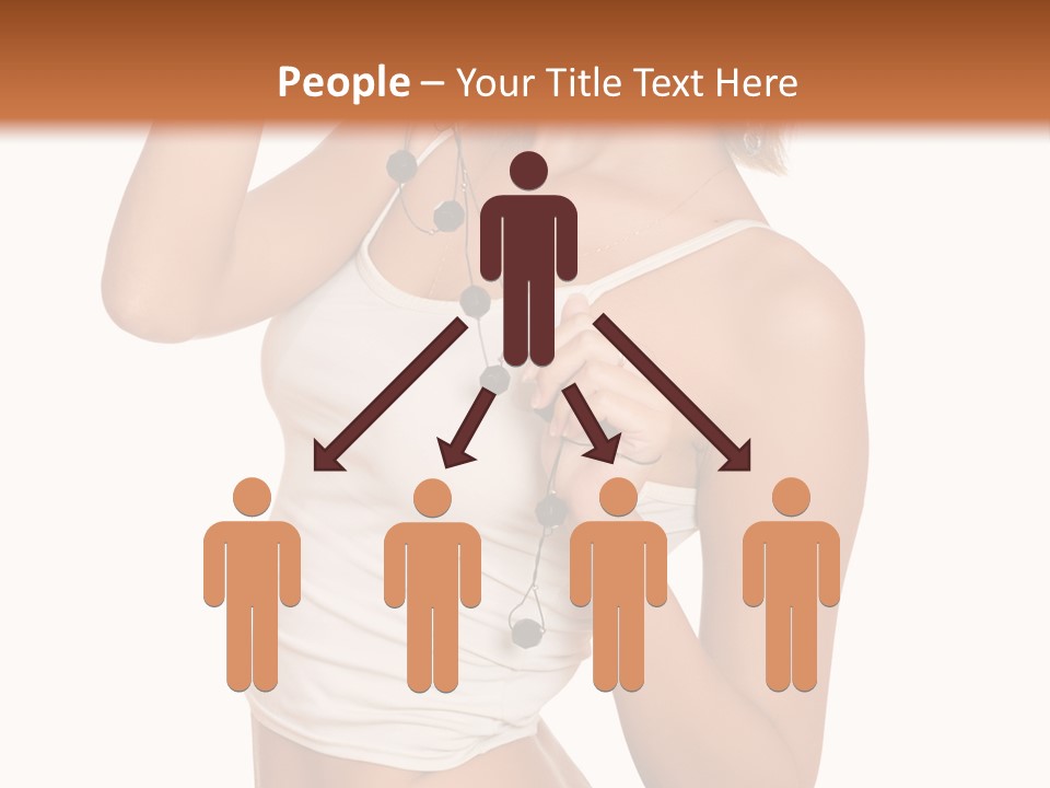 Beautiful Girl In Jeans Shorts PowerPoint Template