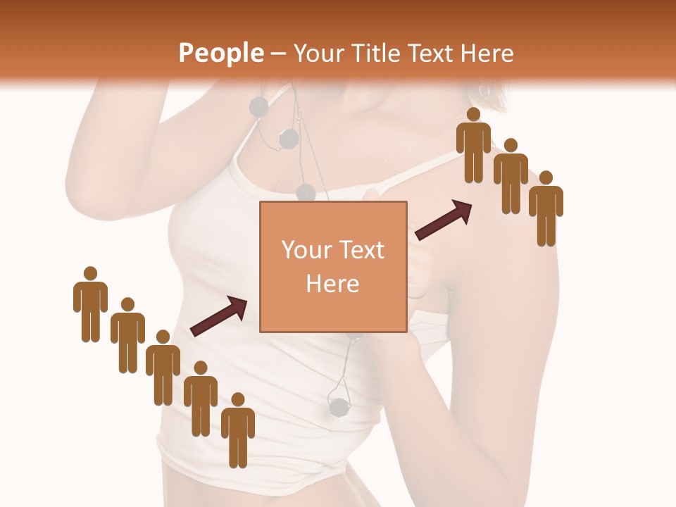 Beautiful Girl In Jeans Shorts PowerPoint Template