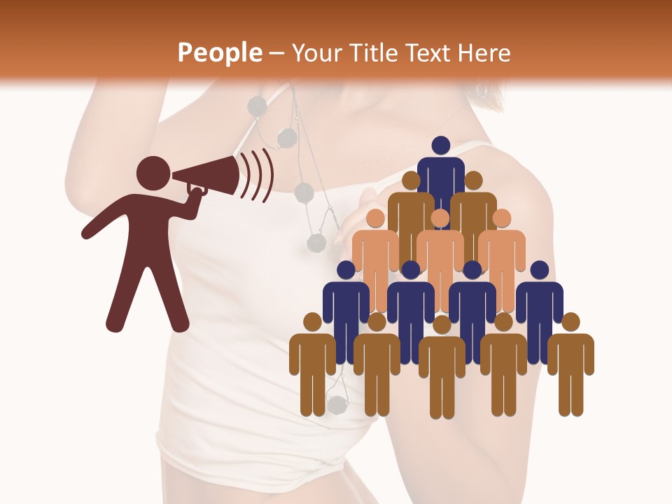 Beautiful Girl In Jeans Shorts PowerPoint Template