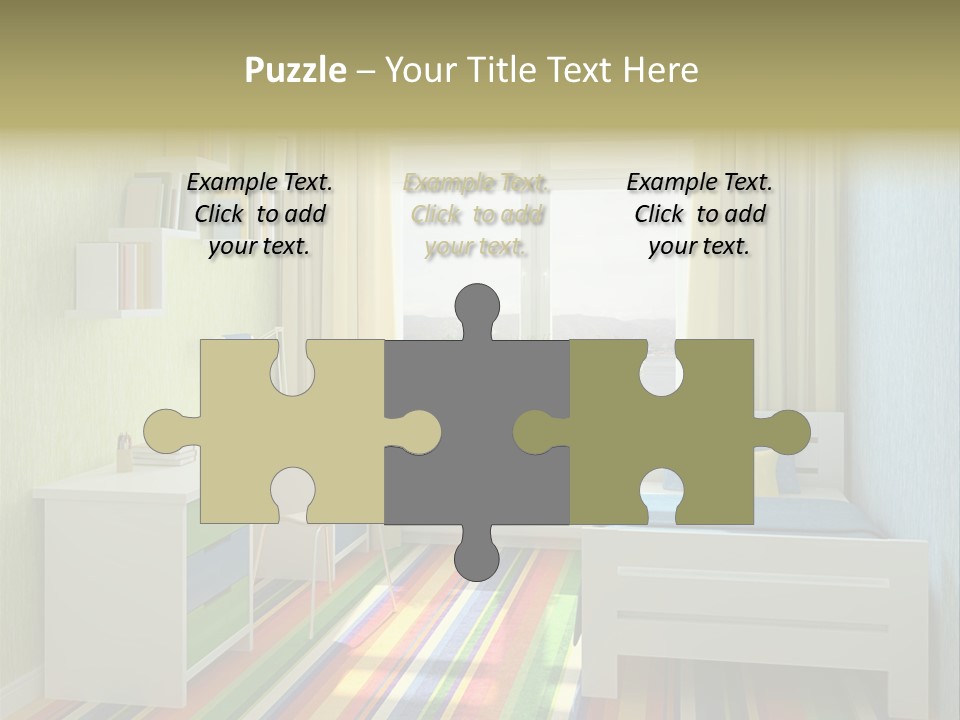 Home Education Interior PowerPoint Template