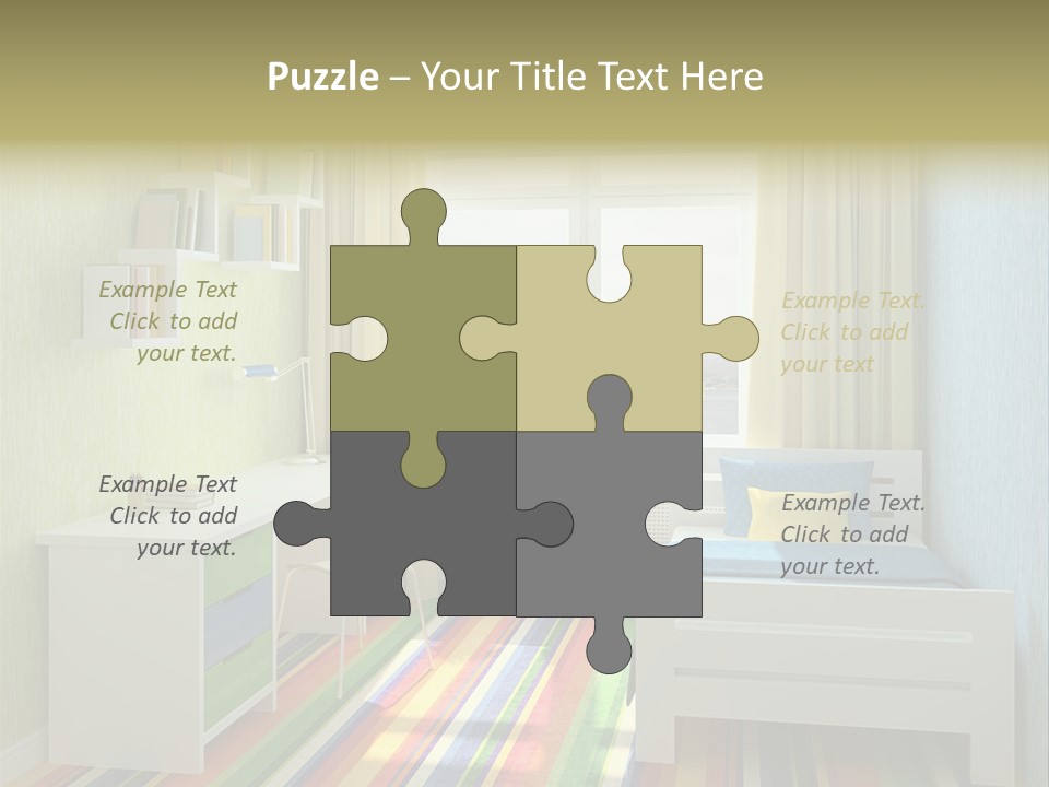 Home Education Interior PowerPoint Template