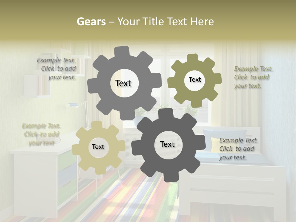 Home Education Interior PowerPoint Template