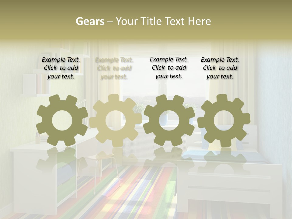 Home Education Interior PowerPoint Template