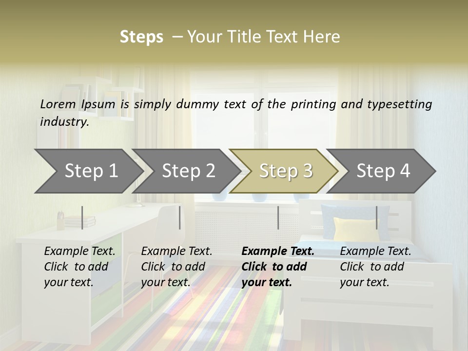 Home Education Interior PowerPoint Template
