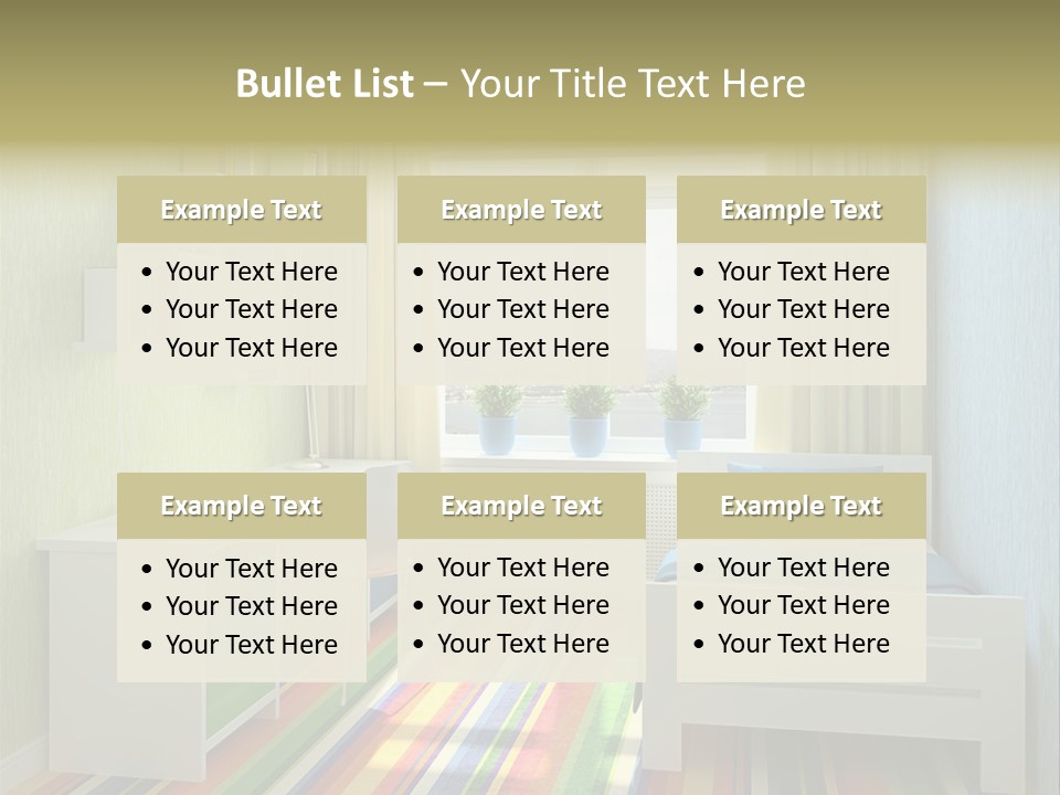 Home Education Interior PowerPoint Template