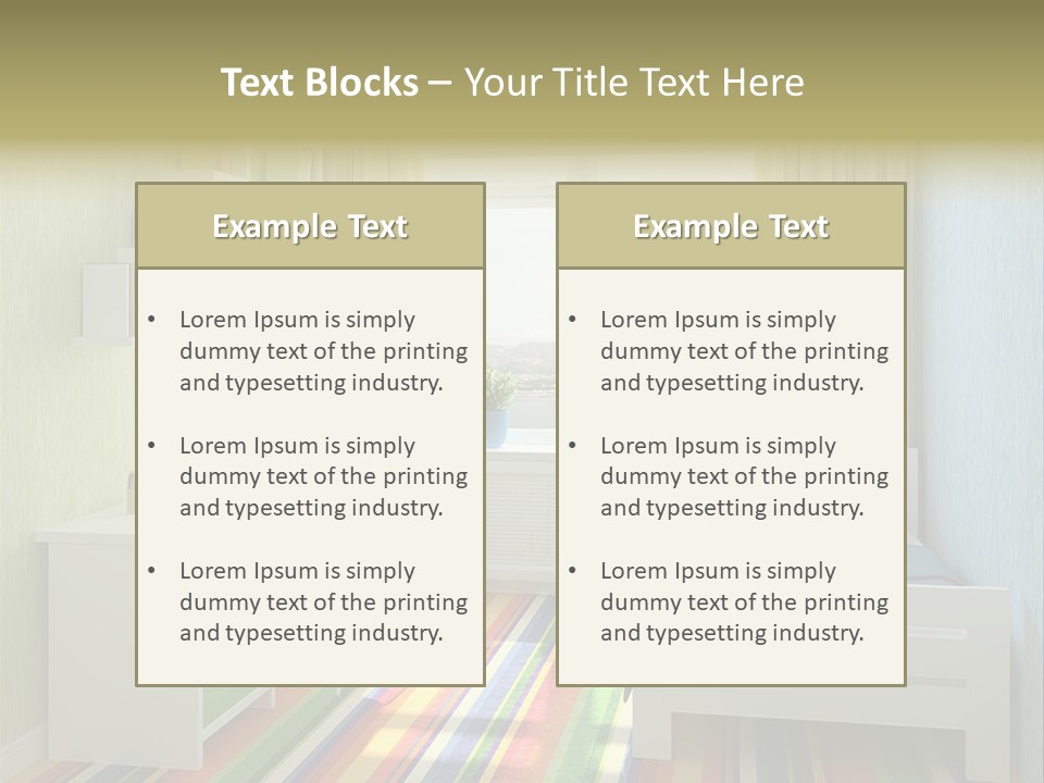 Home Education Interior PowerPoint Template
