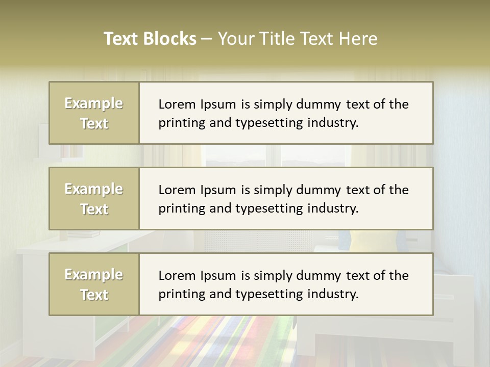 Home Education Interior PowerPoint Template