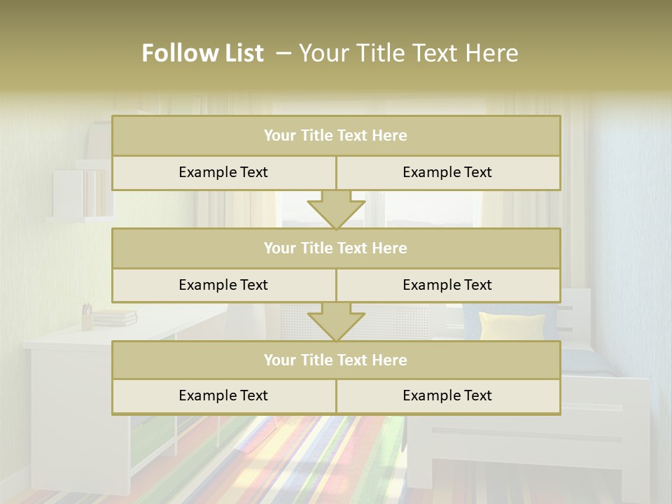 Home Education Interior PowerPoint Template