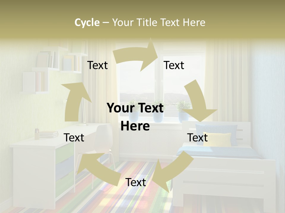 Home Education Interior PowerPoint Template