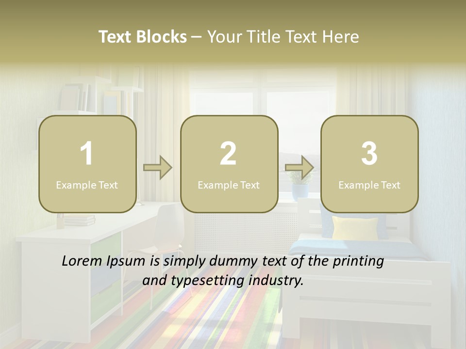 Home Education Interior PowerPoint Template