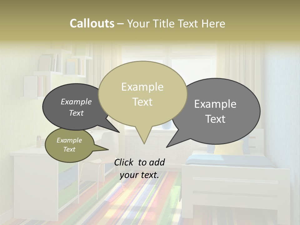Home Education Interior PowerPoint Template