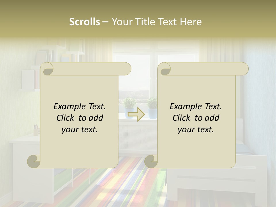 Home Education Interior PowerPoint Template