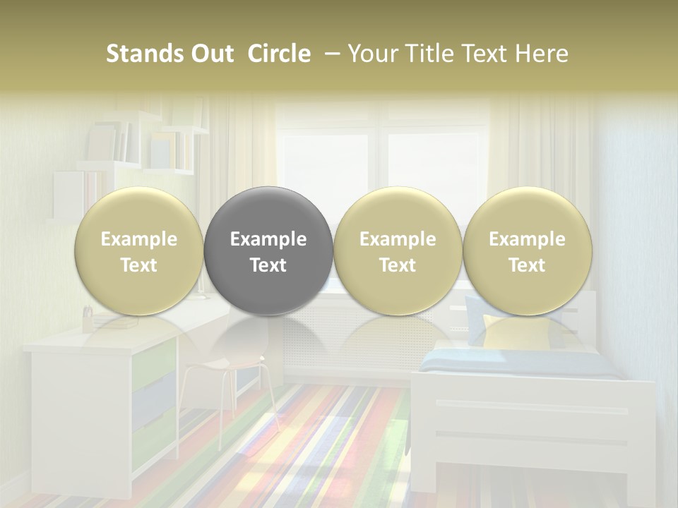 Home Education Interior PowerPoint Template