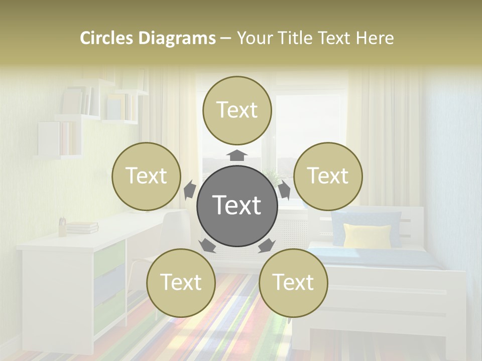 Home Education Interior PowerPoint Template